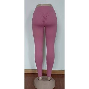 Women Leggings Booty Scrunch Round High Waist Butt Yoga Legging Fitness Pants